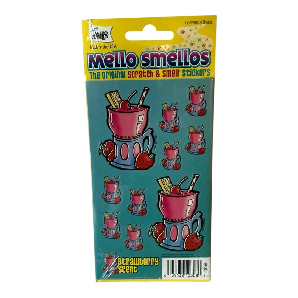 Mello Smello Original Scratch & Sniff Stickers Strawberry 10298 Sealed
